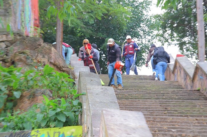 Juan Carlos Barragán mejora las escaleras de Santa María