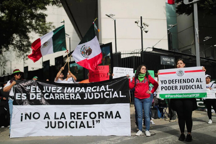 Jueces protestan en el Senado contra Reforma Judicial