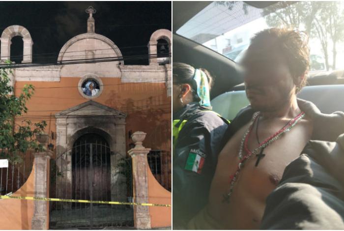 Juez vincula a proceso al sujeto que incendió el Templo de la Sagrada Familia, en Morelia