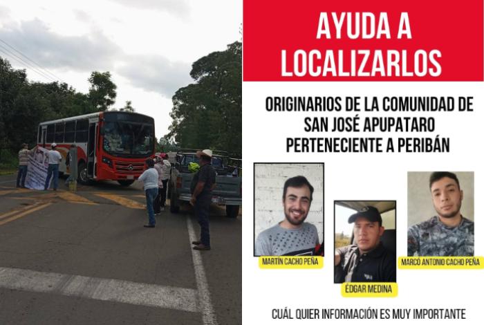 La desesperación que bloquea caminos: Familiares de desaparecidos en Peribán exigen respuestas