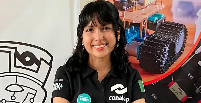 La Mexicana Ángela Olazarán, egresada del Conalep, gana premio a la mejor estudiante del mundo 2024