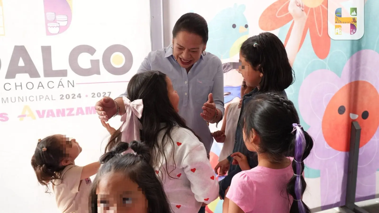 La presidenta Municipal de Hidalgo, festejó a las niñas y los niños del municipio