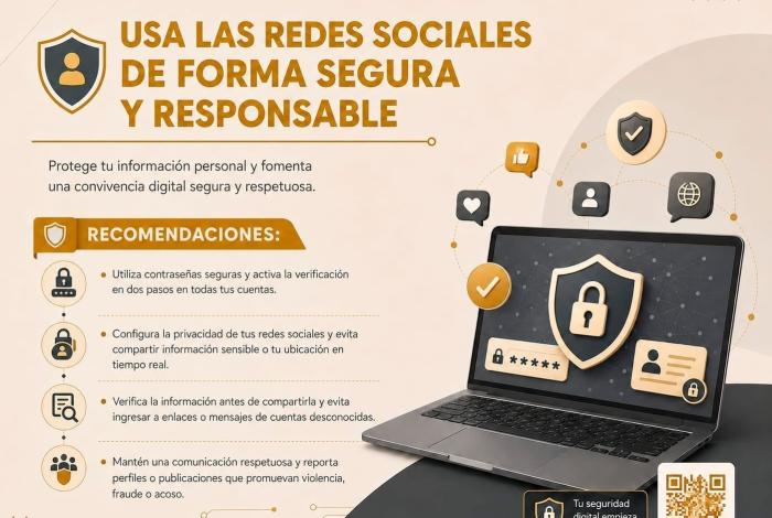 La Secretaría de Seguridad y Protección Ciudadana emite recomendaciones para fomentar el uso responsable y seguro de redes sociales