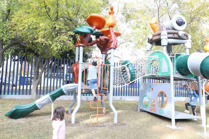 La UMSNH es propiedad de todas y todos; Yarabí Ávila inaugura el parque infantil “El Crisol” en CU