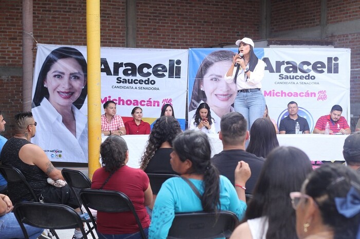 La voluntad de Michoacán está de nuestro lado: Araceli Saucedo