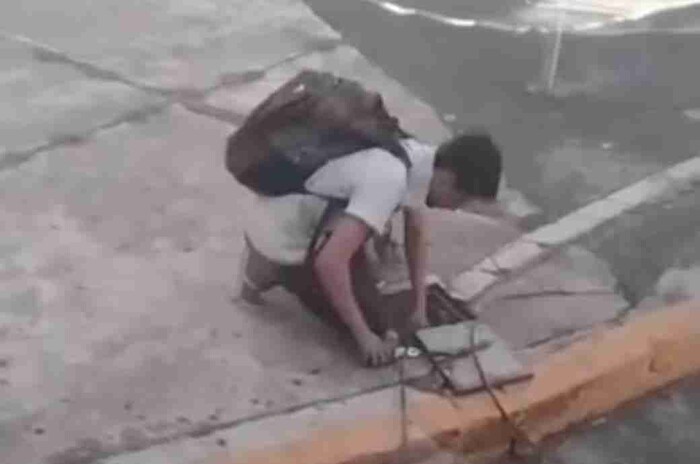 Ladrón de cables de semáforo es arrestado por Policía Morelia