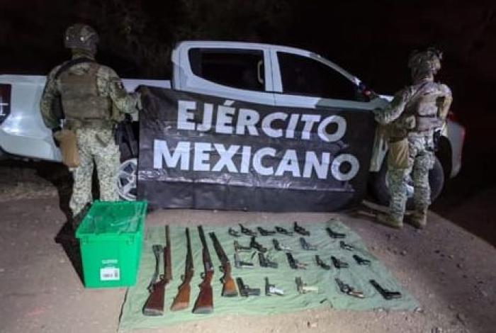 Localizan armamento y vehículo durante operativo conjunto en Villamar