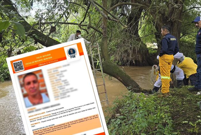 Localizan en un río el cadáver de un motociclista que sufrió un accidente en Tangancícuaro