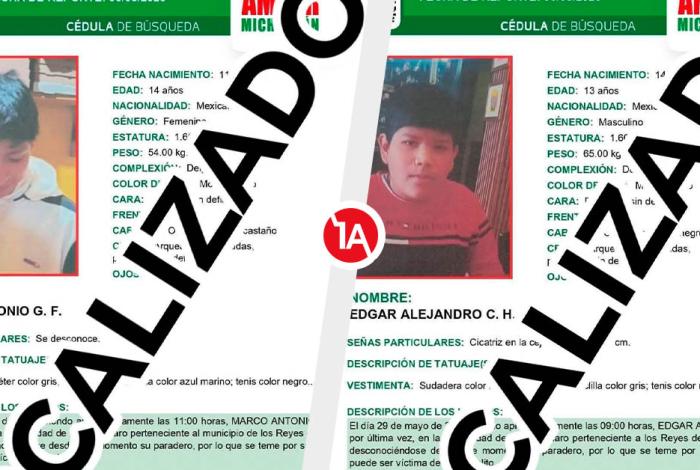 Localizan sanos y salvos a adolescentes desaparecidos en Los Reyes