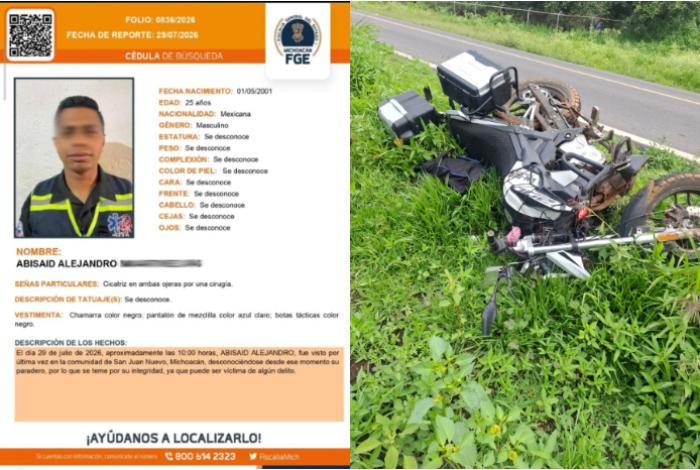Localizan sin vida a policía municipal y paramédico en Uruapan; estaba desaparecido