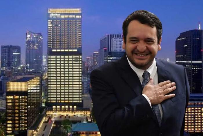 Los gastos ocultos de Andy López Beltrán en Tokio: una cena de 47 mil pesos en hotel de lujo