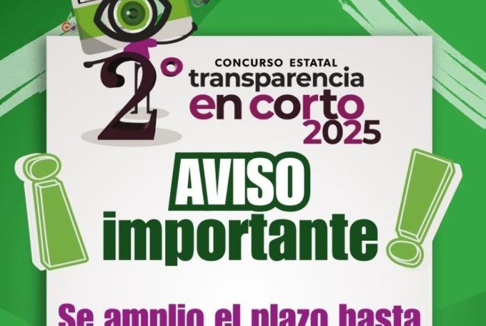 ¡Última llamada! Nueva fecha límite para Concurso Transparencia en Corto 2025: Secoem