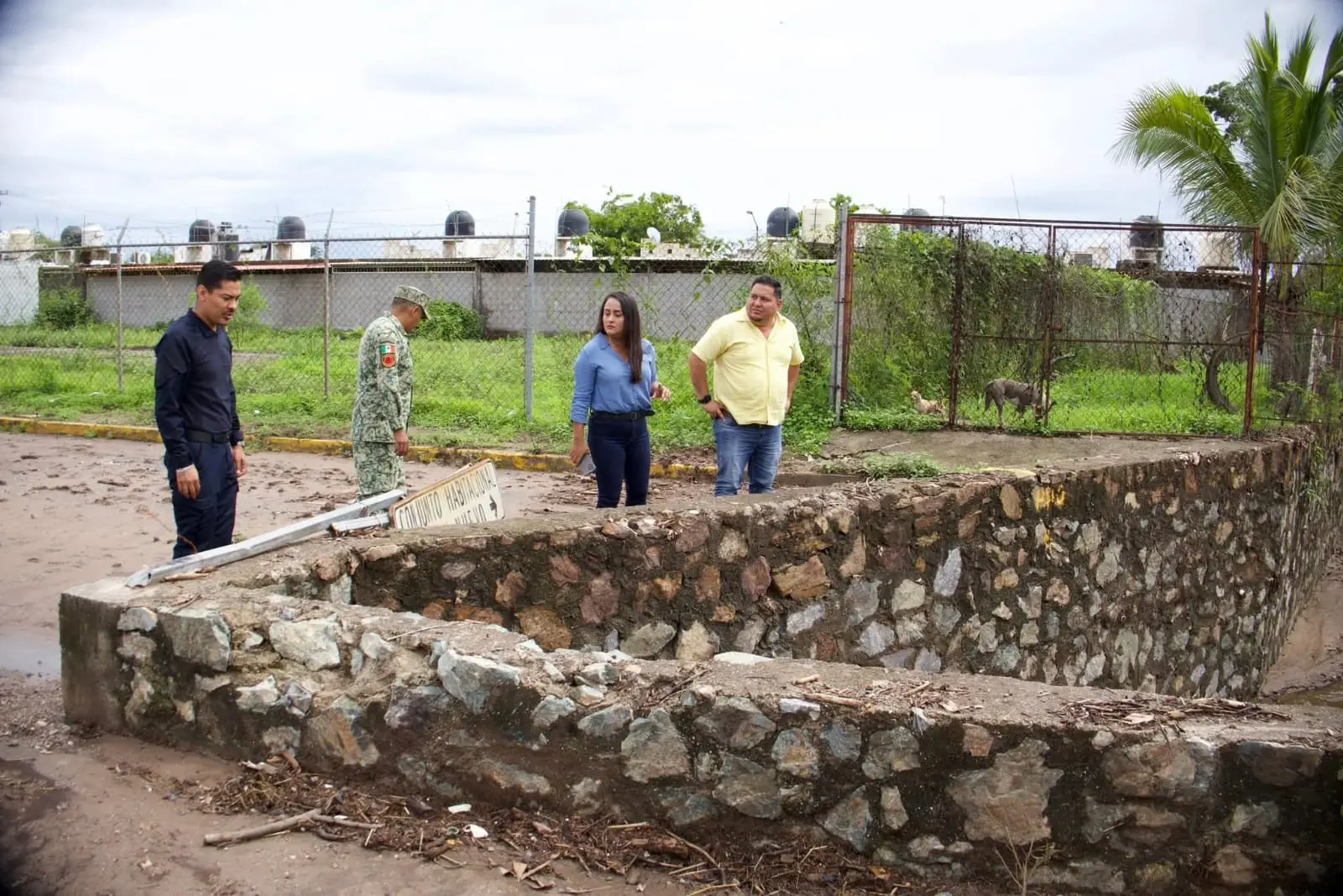 Manuel Esquivel Encabeza Recorrido en Zonas de Riesgo