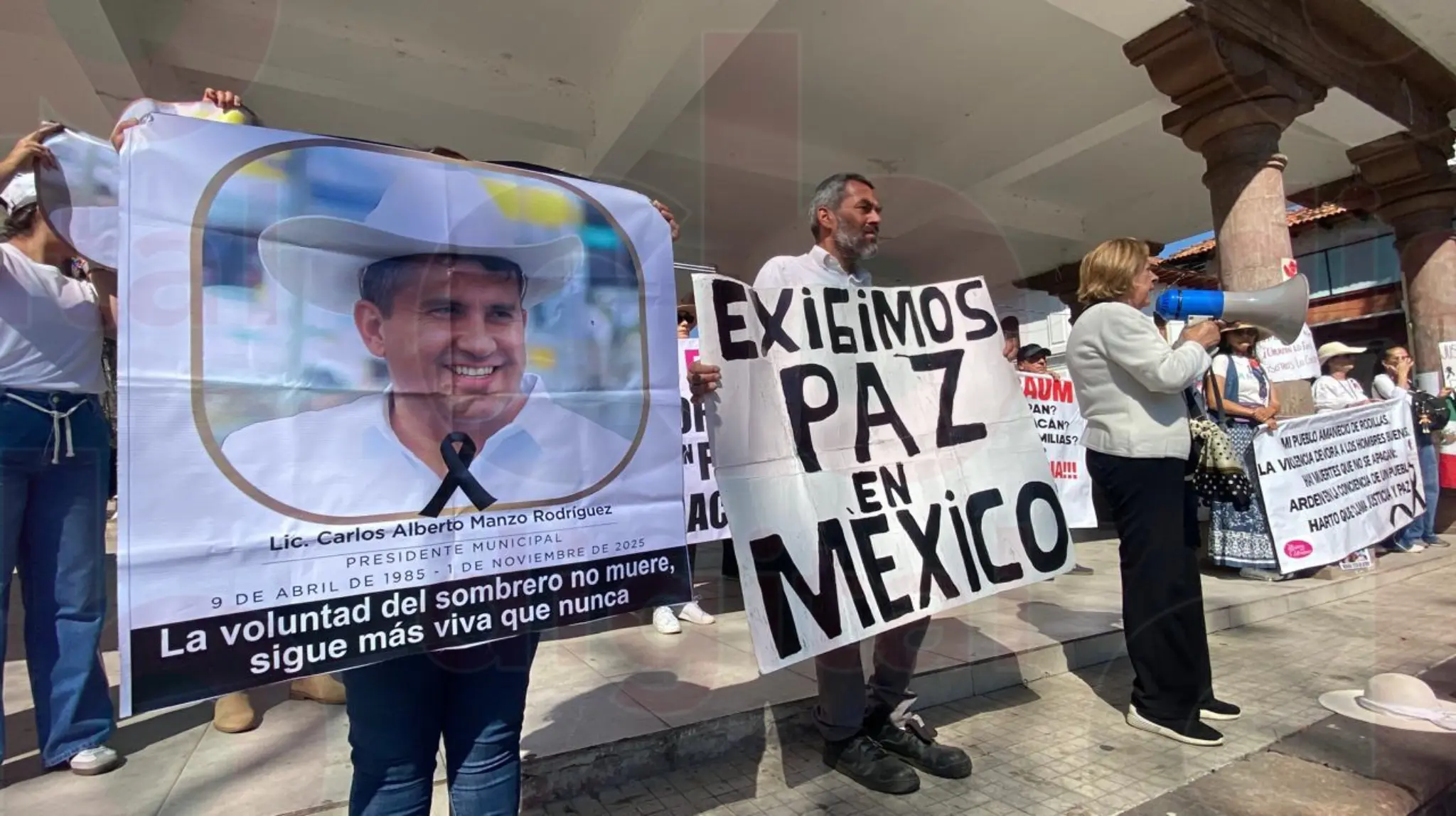 Marcha en Uruapan registra poca asistencia