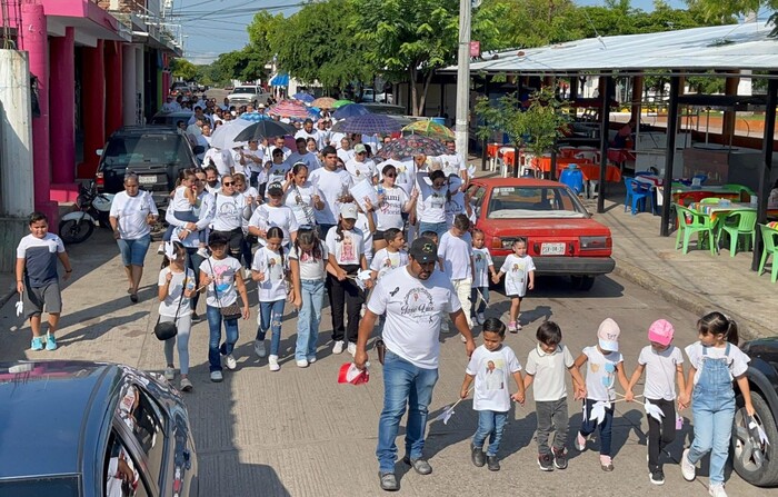 Marchan en Buenavista en protesta por el homicidio del empresario José Luis Aguiñaga