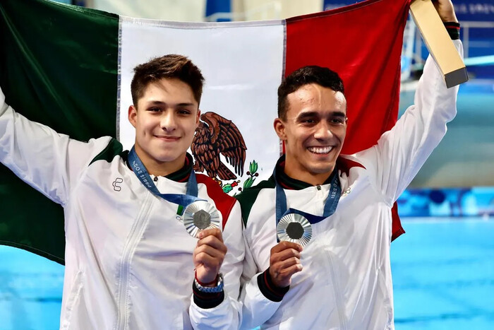 México logra medalla de plata en clavados en los Juegos Olímpicos de París 2024