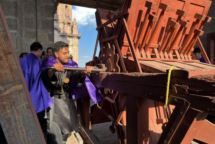 Michoacán alberga la única matraca monumental que sigue en funciones en todo México