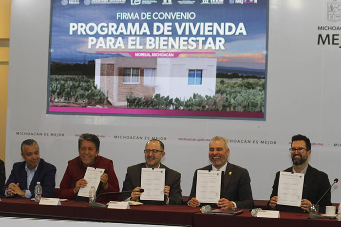 Michoacán facilitará construcción de 44 mil viviendas del programa federal de Sheinbaum