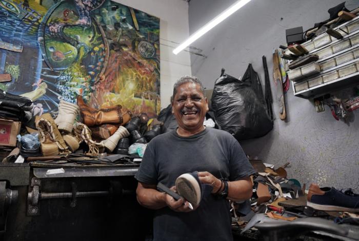 Miguel Ángel, un abuelo zapatero