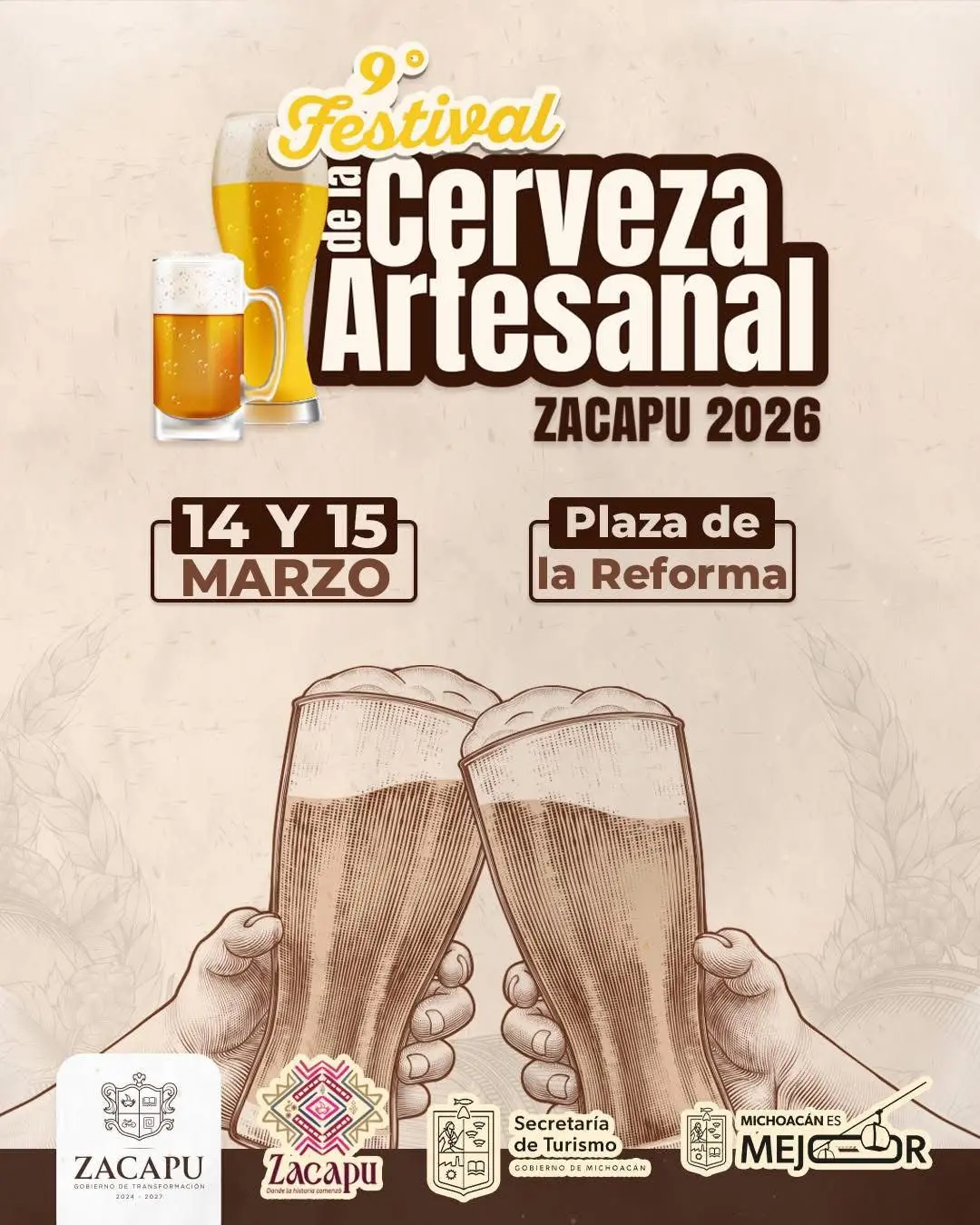 Mónica Valdez Pulido invita al Noveno Festival de la Cerveza Artesanal en Zacapu