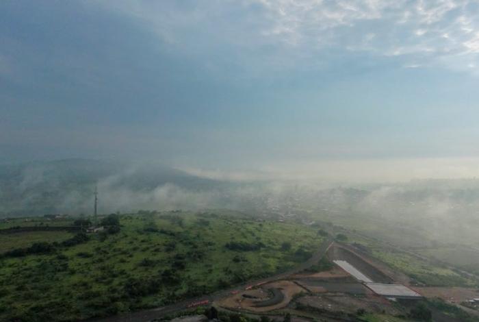 Morelia amaneció con cielo mayormente nublado y probabilidad de lluvia