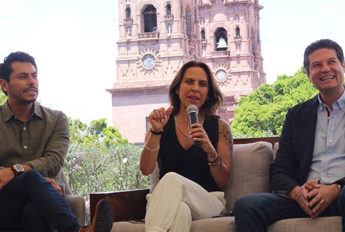 'Morelia, ciudad que incentiva el cine', afirma la actriz Kate del Castillo