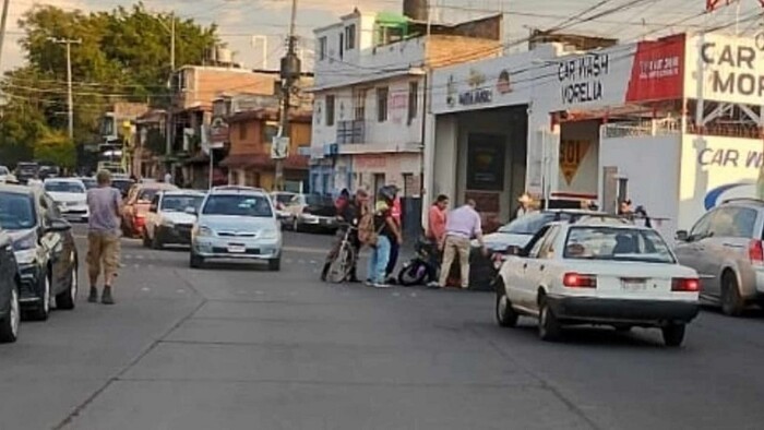 Morelia: Dos motociclistas resultaron heridos en distintas vialidades