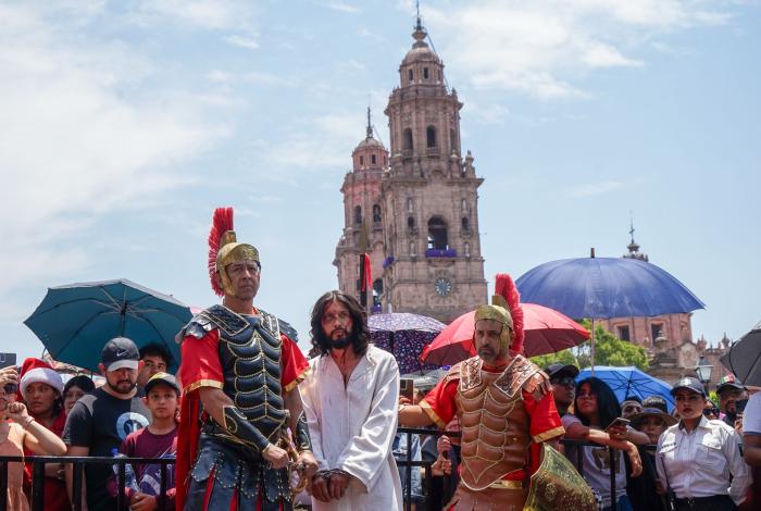 Morelia escenificará por segundo año el viacrucis en el Centro Histórico