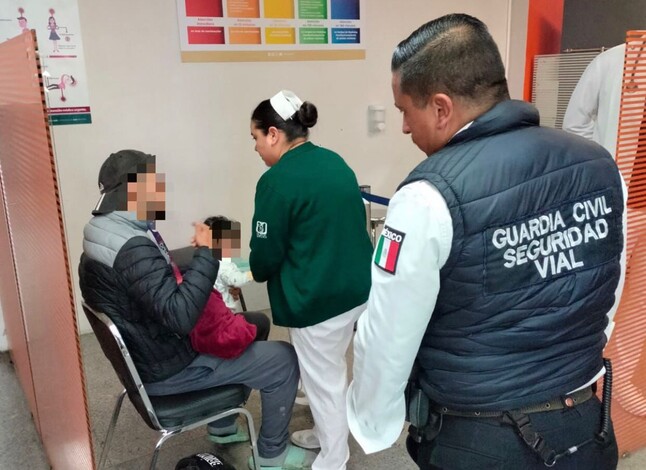 #Morelia | Guardia Civil trasladan de emergencia a un hospital a bebe enfermo