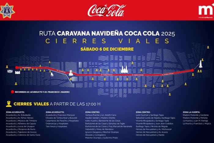 Morelia lista para recibir la Caravana Coca-Cola