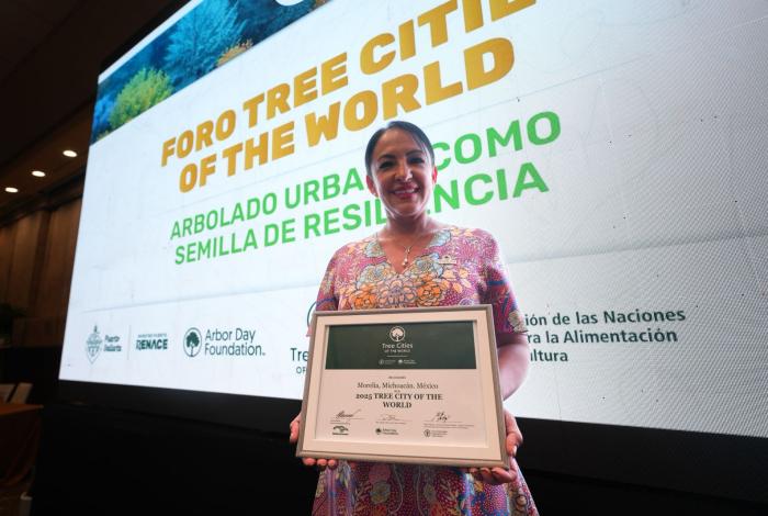 Morelia obtiene la distinción internacional “Ciudad Árbol”
