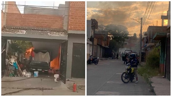 Morelia: Se incendia cochera en la Colonia Unidos Santa Cruz