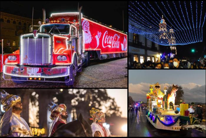 Morelia se luce con Caravana Coca-Cola, Cabalgata de Reyes; mega posada, encendidos….