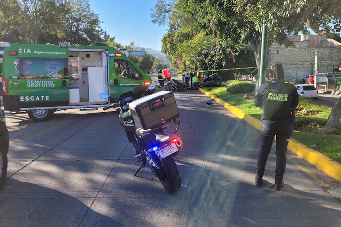 Morelia: Una mujer muerta y un hombre lesionado mientras estrenaban su nueva moto