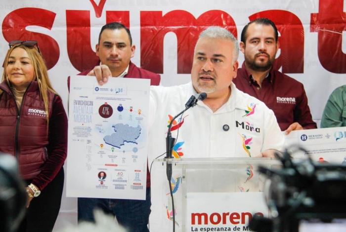 Morena arrasa en intención de voto en Michoacán; encuesta lo confirma: Jesús Mora