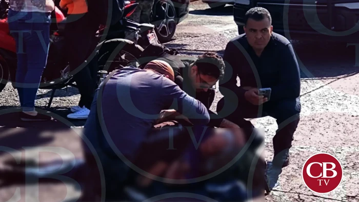 Moto atropella a un anciano en la Madero Poniente