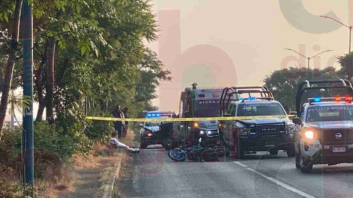 Motociclista muerto en la avenida Madero Poniente, en Morelia