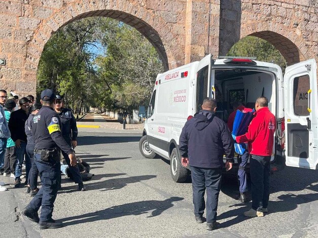 Motociclista queda herido tras choque en Morelia