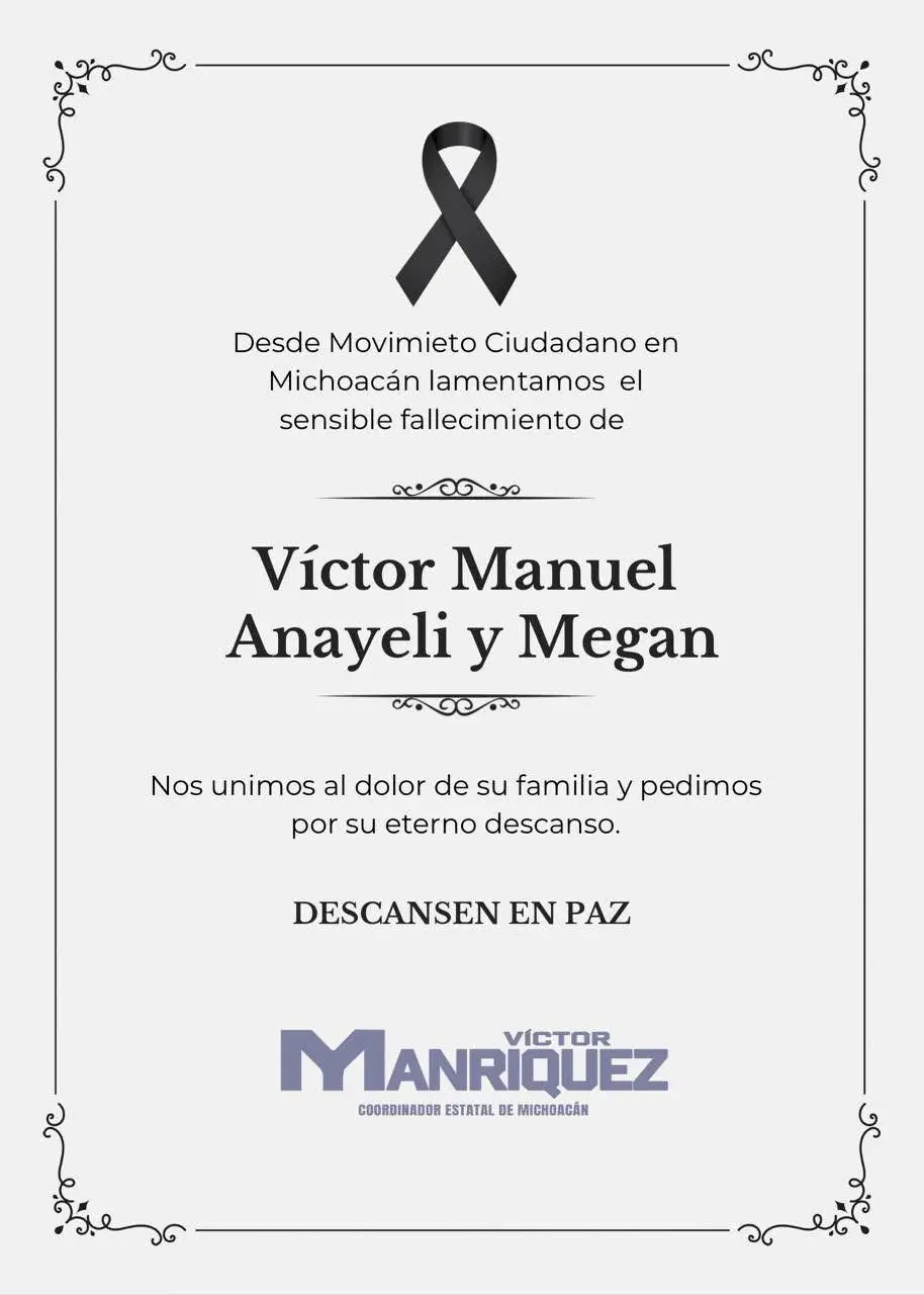 Movimiento Ciudadano condena crimen contra familia de intérpretes y exige justicia sin impunidad
