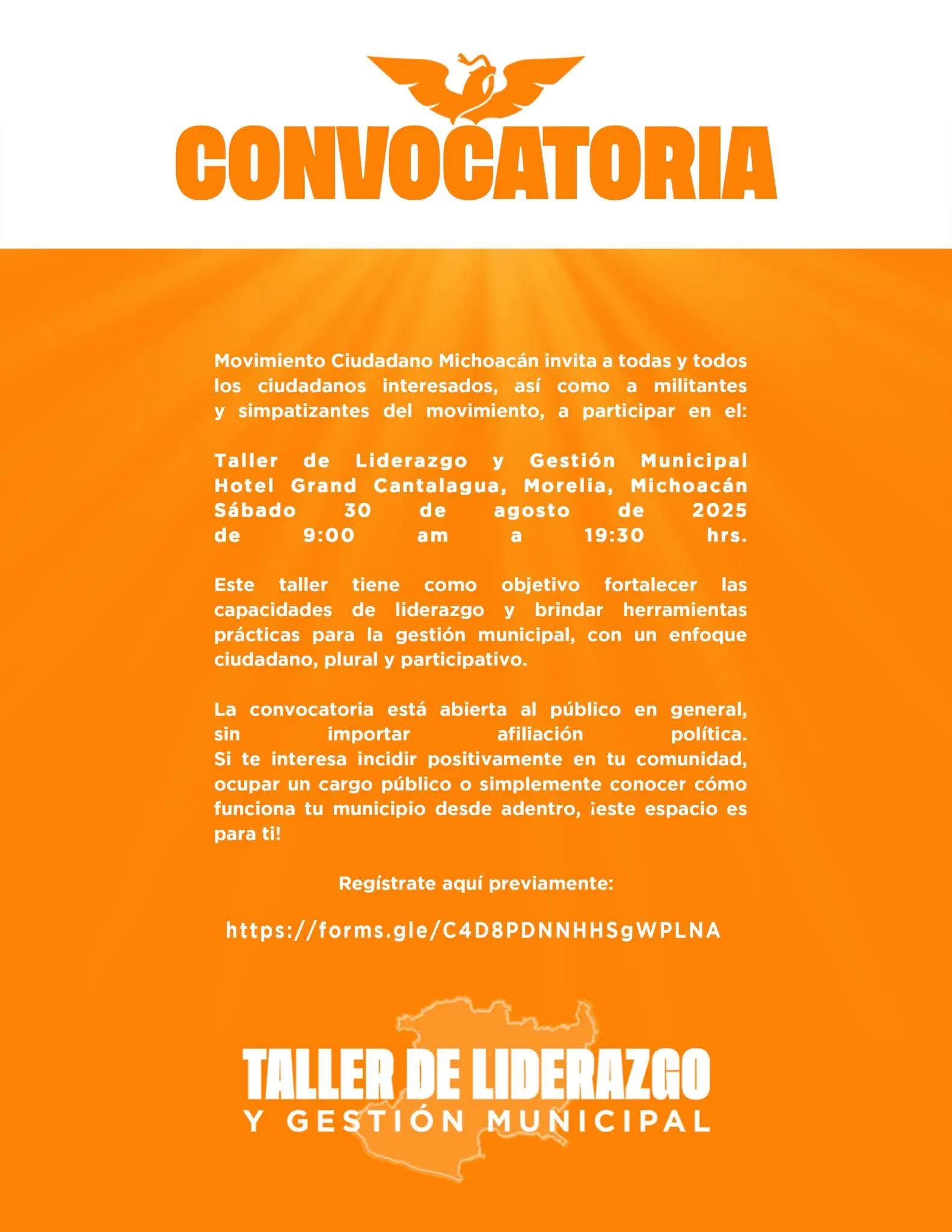 Movimiento Ciudadano Michoacán impulsa el liderazgo municipal con enfoque ciudadano: Víctor Manríquez