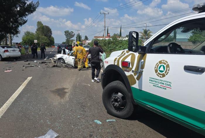 Mujer pierde la vida en aparatoso accidente ocurrido en la Morelia-Pátzcuaro