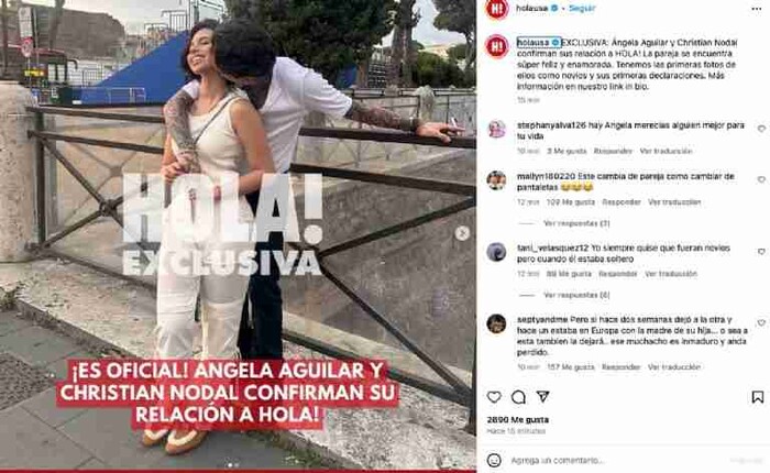 #NodAngela ES OFICIAL : Angela Aguilar confirma romance con Nodal