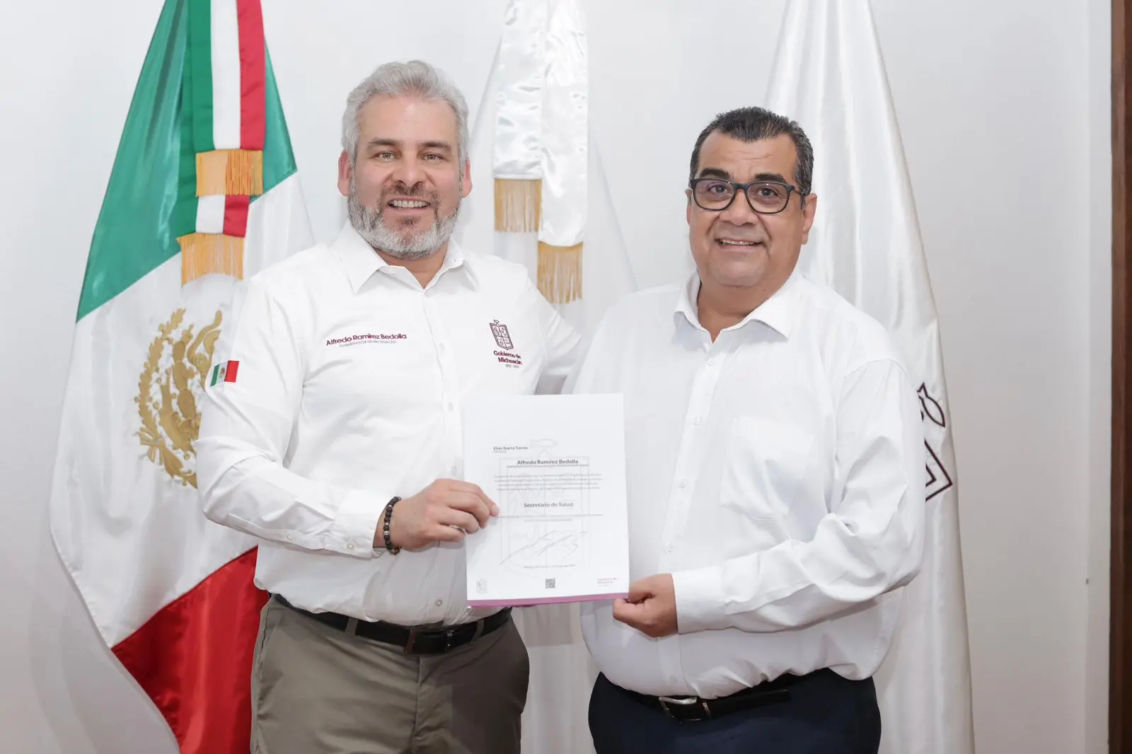 Nombra Bedolla a Elías Ibarra como secretario de Salud