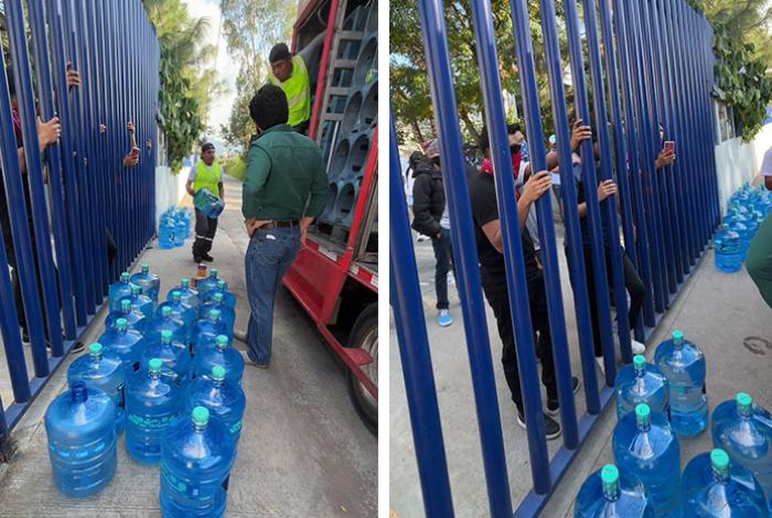 Normalistas devuelven mercancía retenida de unidades comerciales en Morelia