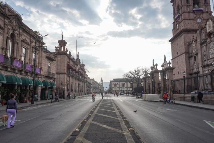 Nubes adornan el cielo de Morelia, aunque la probabilidad de lluvia es baja