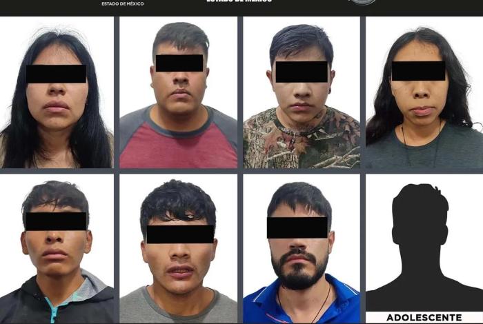 Ocho presuntos miembros del CJNG, incluyendo una funcionaria del DIF, fueron detenidos en Malinalco