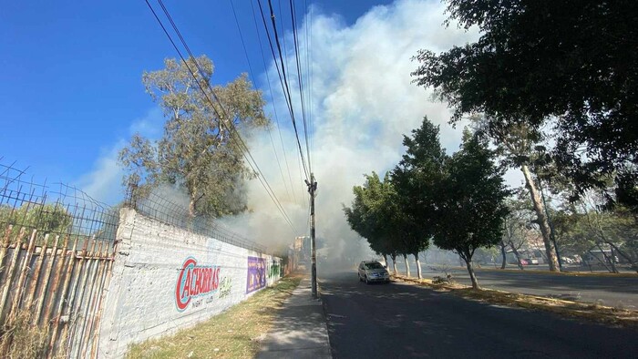 Ocurre otro incendio en pastizal, ahora en la colonia Lago 1 de Morelia