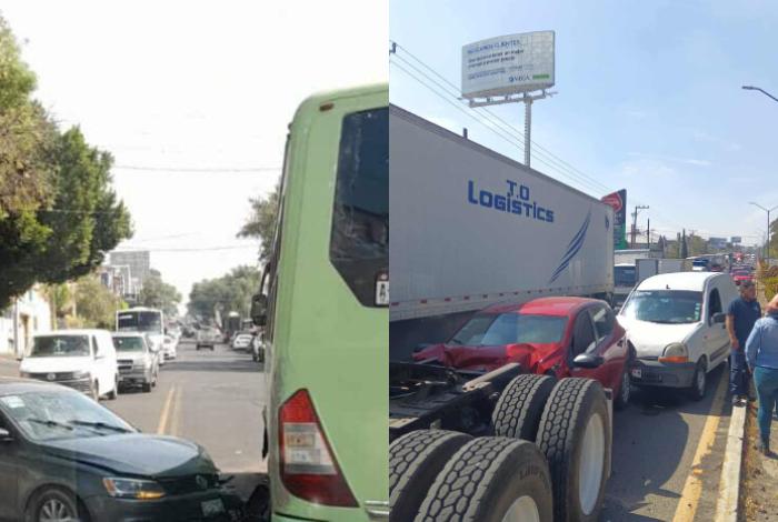 Ocurren 2 choques en distintos puntos de la avenida Madero Oriente de Morelia