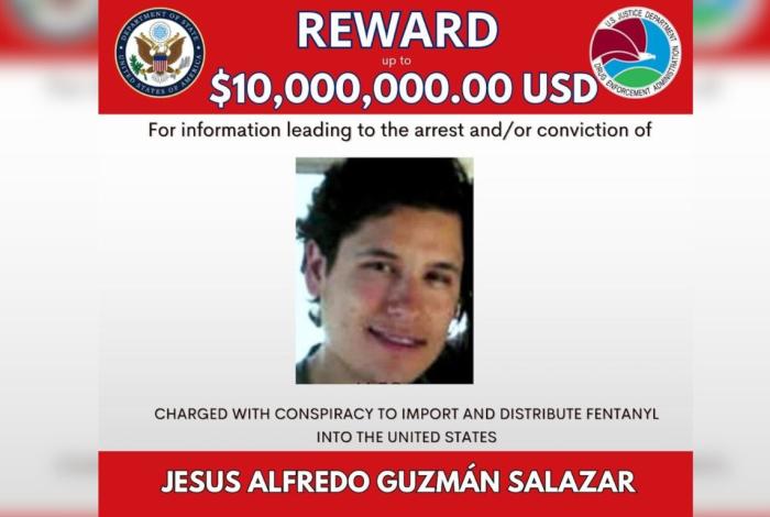 Ofrecen en EU millonaria recompensa por hijo del ‘Chapo’ Guzmán