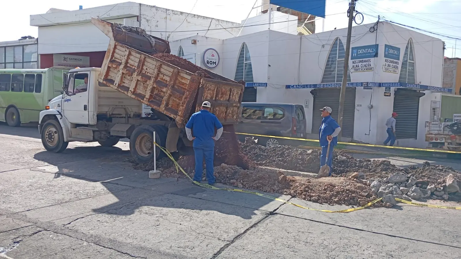 Ooapas concluye trabajos de reparación en la avenida Lázaro Cárdenas